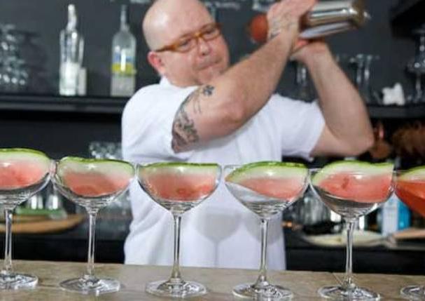 alcoholische cocktail met watermeloen