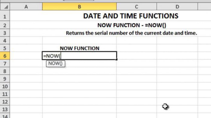 Datum is actueel. Hoe de huidige datum en tijd in Excel te krijgen